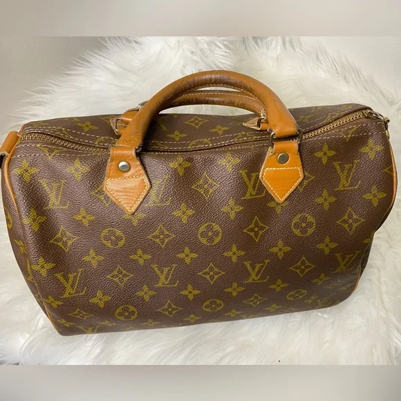 Rare Louis Vuitton Vintage (70s) Speedy Satchel By The French Company - Picture 5 of 17